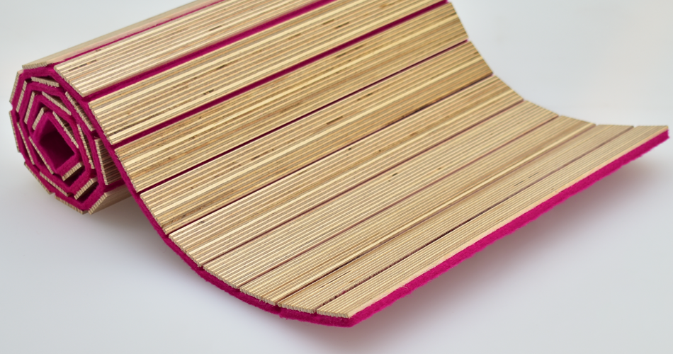 Acoustique - Feutre de laine flexible pour mur, plafond, meubles et forme très incurvée ou flexible